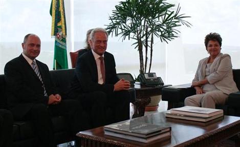 Ministro alemão é recebido por Dilma Rousseff