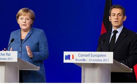 Merkel e Sarkozy anunciam 1ª reunião do ano