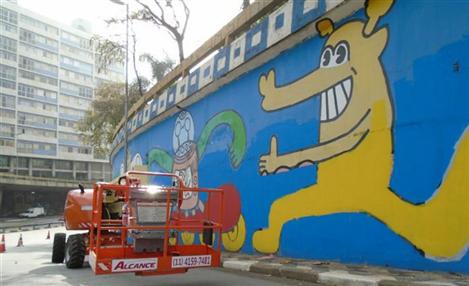 Suvinil revitaliza mural na Avenida Paulista