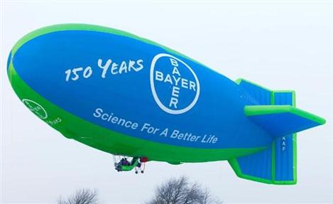 Zepelim dos 150 anos da Bayer virá ao Brasil