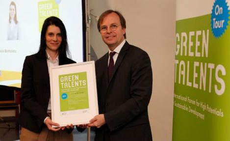Brasileira recebe prêmio“Green Talents” em Berlim