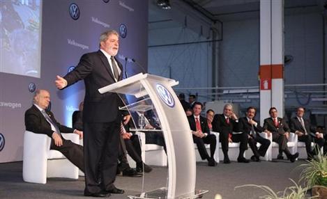 Volkswagen recebe visita do presidente Lula