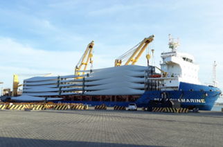 DHL coordena para Vestas maior embarque marítimo de pás eólicas