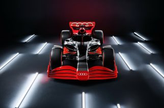 Showcar with Audi F1 launch livery