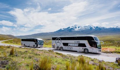 Novos ônibus Mercedes-Benz economizam até 10% de combustível nas elevadas altitudes dos Andes