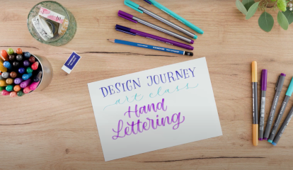 Hand Lettering é tema do novo módulo do Design Journey, curso gratuito da STAEDTLER