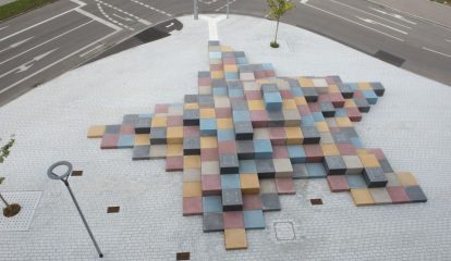 Pigmentos LANXESS transformam escultura em estrela colorida