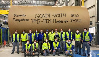 Voith conclui start-up de máquina de papel de última geração do Grupo Gondi no México