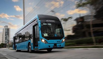 Ônibus elétrico Mercedes-Benz é apresentado ao público no maior evento da mobilidade na América Latina