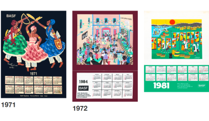 Calendários da BASF preservam arte e memória da cultura brasileira