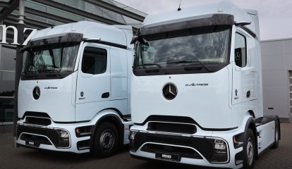 Mercedes-Benz Trucks entrega os primeiros caminhões elétricos eActros 600 para a Lituânia