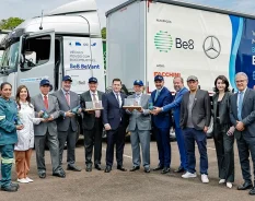 Mercedes-Benz e Be8 levam Rota Sustentável COP30 a Brasília em teste com biocombustível 100% em motores Euro 6