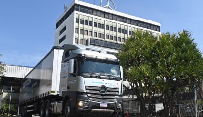Rota Sustentável COP 30 registra redução de 99% nas emissões de gases de efeito estufa nos testes com biocombustível 100% em motores Mercedes-Benz Euro 6