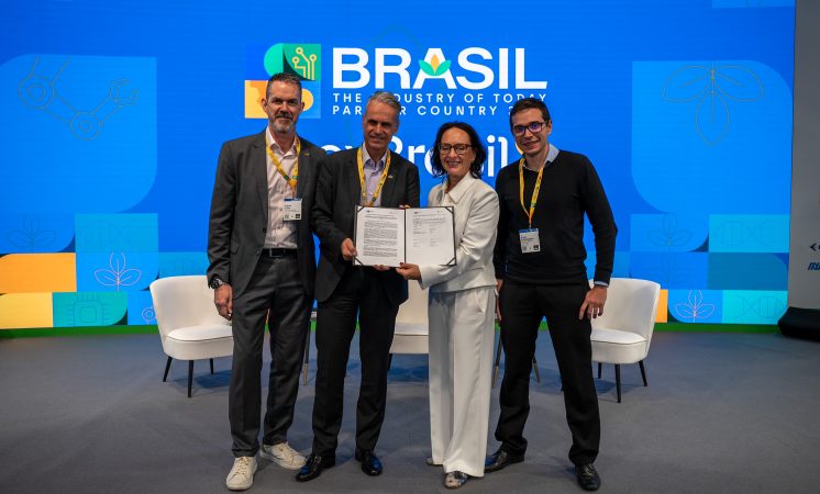 Câmara Brasil-Alemanha fortalece parceria com GIZ durante a HANNOVER MESSE 2026